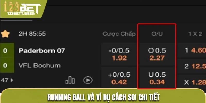Running Ball và ví dụ cách soi chi tiết